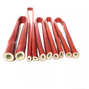 Fire Resistance Heat Resistant Sleeve Fiberglass Silicone Rubber Coated Fire Sleeve