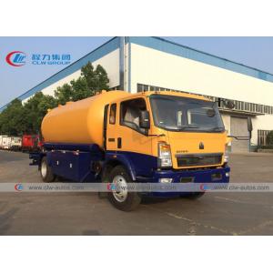 China LPG Gas Tank HOWO 8tons 4*2 Propane Bobtail Truck Petrol Tanker Truck supplier