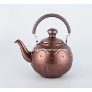 China 1L,1.5L,2L Best selling pink color whistling kettle with filter stainless steel new design tea coffee pot with infuser supplier
