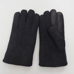 China 2019 original sheepskin shearling 5 fingers winter gloves touch screen supplier