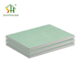 China 9.5mm Thickness Pure Natural Gypsum Plaster Board with Modern Design for Indoor Wall Partition wholesale