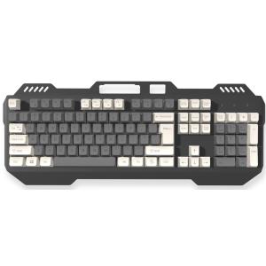 China Wired Keyboard  Iron Gray Dual-color Keycaps With Rainbow Breathing Backlight Ergonomically Designed Keycaps wholesale