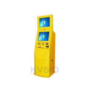 Dual Screen SIM Card Dispenser Kiosk Stable Working With Cash Acceptor / Dispenser