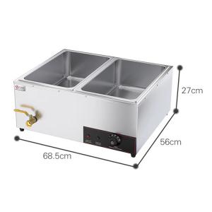 Commercial Electric Buffet Hot Soup Food Warmer Silver Capacity Optional Stainless Steel