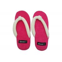 China Indoor Slippers For Womens , Woven Label Logo Disposable Slippers For Guests on sale