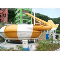 China Outdoor Water Play Equipment , Fiberglass Space Bowl Slide for Theme Park on sale