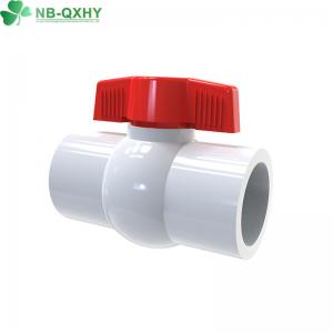 China Swimming Pool Water Pipe Connector PVC Plastic Ball Valve with Flexible Structure supplier