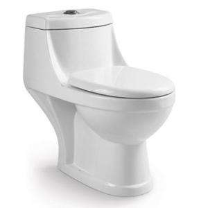 China Bathroom Sanitary Ware Ceramic Washdown One piece Toilet with 10cm/4inch diameter outlet K supplier