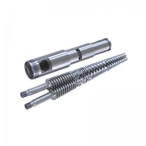China Twin Conical Screw Barrel For Extrusion Machine For Blow Film Granulator supplier