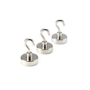 China High Strength Neodymium Magnets Hook Nickel Coating Strong Hook Magnets wholesale
