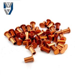 China semi tubular copper Rivets For customized supplier