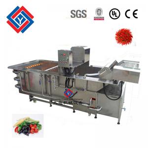 China 800KG/H Capacity Vegetable Cleaning Machine With Sand Blasting Surface supplier