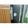 Aluminum Insulating Glass Pivot Entrance Doors For Apartment Main Gate Glass