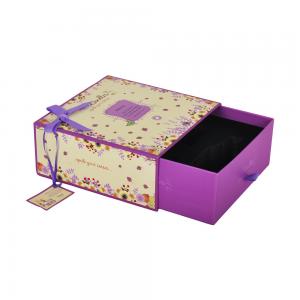 2mm Candle Paperboard Packaging Box With Ribbon Bow Ribbon Handle