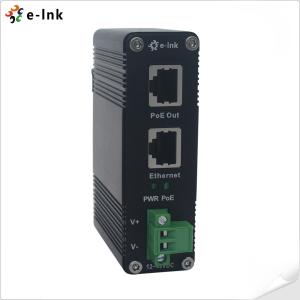 12~48VDC Power Input Industrial Gigabit PoE+ Injector Supports IEEE802.3at Power over Ethernet (PoE+) Power Sourcing Equipment