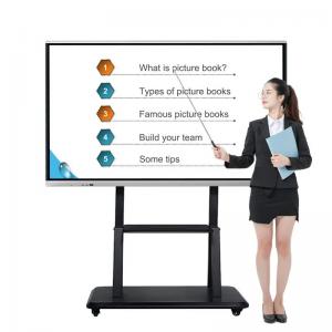 100 Inch Smart Interactive Panels 4k 3840x2160 Touch Screen Board For Classroom