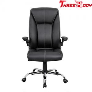 China Custom Swivel Racing Style Office Chair , Black PU Leather Racing Office Chair supplier