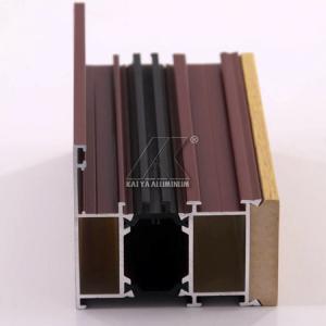 China OEM Aluminum Door Profile Easy Installation High Corrosion Resistance Sound Insulation supplier