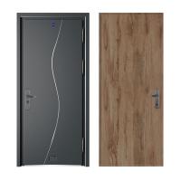 China America style stainless steel door Housing villa wrought iron single and half security steel door on sale