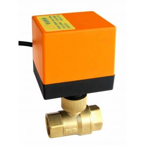 2 Way DN15 Electric Ball Valve Motor Operated For Cool / Heat Water System , 230VAC Power