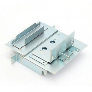 Galvanized Metal Bracket Manufactured with Customization Option and CNC Stamping