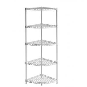 China Living Room Metal Wire Racks For Storage / 5 Shelf Wire Shelving Unit wholesale