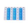 28 compartment one weekly plastic pill container, Fancy 7 day clear plastic