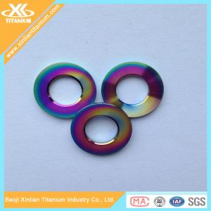 China Factory Price For Colorful Gr5 Titanium Flat Washer supplier