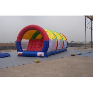 China Portable Inflatable Water Pool Slide , Double Lane Slip And Slide For Gardens supplier