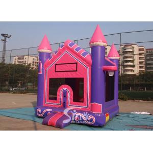 China 3In1 High Tear Strength Pink Inflatable Jump House with basket hoop for School Lobbies supplier