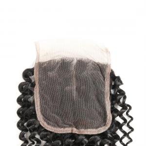 China Clean Weft Human Hair Lace Closure 4 * 4 , Human Lace Wigs With Baby Hair supplier