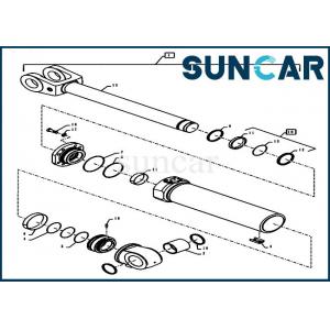 Loader Seal Repair Kit 84281863 Fits 1021G 1021F Case Double Acting Lift Hydraulic Cylinder