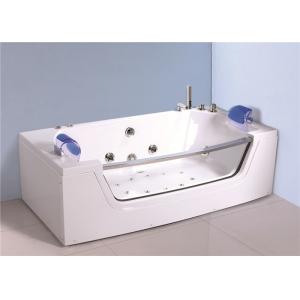 China Retangle Jacuzzi Whirlpool Bath Tub Freestanding With 10 Small Jets supplier