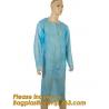 Disposable CPE plastic gown/Plastic coat Elastic cuff/Thumb Cuff,disposable