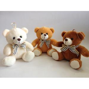 20 Cm 3 CLRS  Plush Bears W/ Lovely Bowknot Toys Stuffed Gifts With BSCI Audit