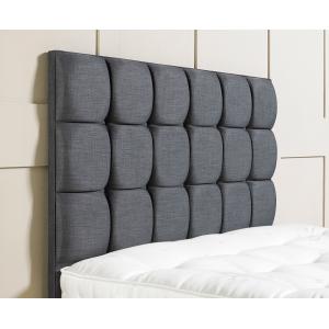 China Grey Fabric Tufted Hotel Furniture Headboard , Hotel Style Bed Headboards supplier