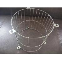 China Neatly Kitchen Pantry Silver Mesh Baskets With Wooden Handles on sale
