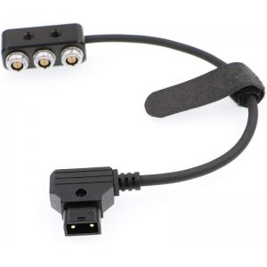 1 To 3 Mini Power Splitter Box ARRI Teradek Cable 26cm D Tap Male Movi Pro AUX Port To 3 Pcs 2 Pin Female Box