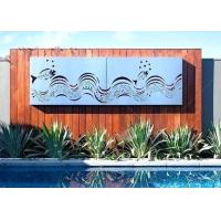 China Decorative Outdoor Metal Wall Sculpture Stainless Steel Wall Mounted Screen Custom Size on sale