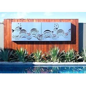 China Decorative Outdoor Metal Wall Sculpture Stainless Steel Wall Mounted Screen Custom Size supplier