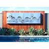 China Decorative Outdoor Metal Wall Sculpture Stainless Steel Wall Mounted Screen Custom Size wholesale