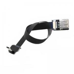 China Super Flexible FPC Charging USB Flat Ribbon Cable USB 2.0 Female USB-C OTG AV Output supplier