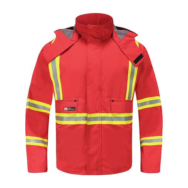 EN343 Rain proof Chemical Protective safety jacket , 9OZ Nomex Fire Retardant