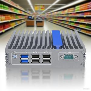 China Mini Computadora sin ventilador de cuatro núcleos J3710 con riel DIN y amplio voltaje para control industrial wholesale