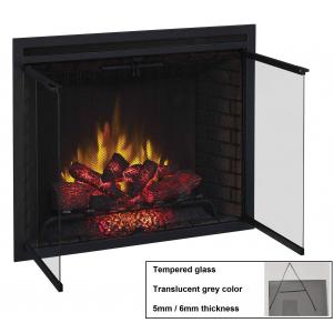 Safety Tempered Glass Fireplace Glass Door