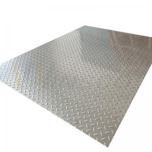 20mm-1250mm Embossed Stainless Steel Sheet 2b Surface Rice Grain Shape Anti Slip Plate