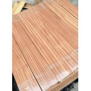 China Sapele Engineered Wood Flooring Veneer Quarter Cut 0.45mm Thickness supplier