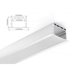 65mm x 35mm Aluminum Profile LED Linear lighting with Led Strip Recessed Type with PC or Milky Cover