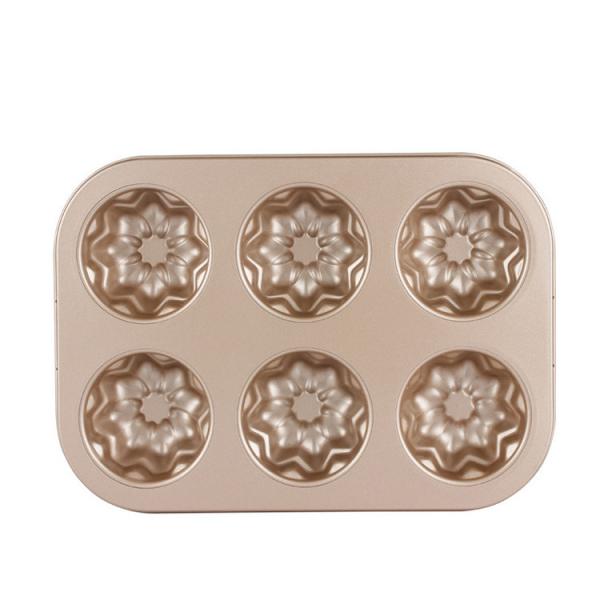 3 Pattern and Non-Stick Donut Mold Safe Baking Tray Maker Pan for Cake Biscuit