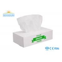 China Soft Box Facial Tissue 2 Ply 11GSM 130sheets Virgin Wood Pulp White Flat Box Tissue Paper on sale